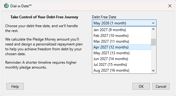Dial-a-Date&trade; Calculator